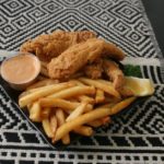 As classic as it sounds. Fried catfish fillets served with French fries and chipotle mayonnaise